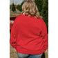 Fiery Red Merry Graphic Christmas Plus Size Sweater - 1X