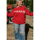 Fiery Red Merry Graphic Christmas Plus Size Sweater - 2X