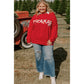 Fiery Red Merry Graphic Christmas Plus Size Sweater - 2X