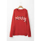 Fiery Red Merry Graphic Christmas Plus Size Sweater - 3X