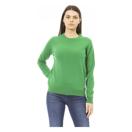 Baldinini Metal Monogram Crewneck Sweater M Women