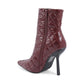 Fabric Ankle Boot with 10cm Heel - 38 EU