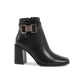 Synthetic Leather Ankle Boots with 9cm Heel - 36 EU