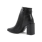 Synthetic Leather Ankle Boots with 9cm Heel - 36 EU