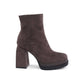 Fabric Ankle Boot with 10cm Heel - 36 EU