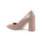 Synthetic Leather Pump with 8 cm Heel - 36 EU