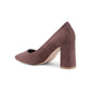 Fabric High-Heel Pump Shoe - 36 EU