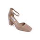 Ankle Strap Pump in Synthetic Leather - 36 EU