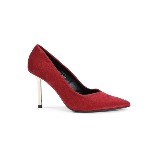 Fabric High-Heeled Pump - 36 EU