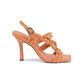 Twisted Tubular Square-Toe Sandals - 37 EU