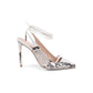 Python Stiletto Heels - Black/Nude - 37 EU