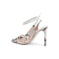 Python Stiletto Heels - Black/Nude - 37 EU