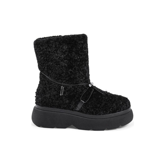 Modern Shearling Ankle Boot with Rubber Soles - 36 EU