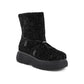 Modern Shearling Ankle Boot with Rubber Soles - 37 EU