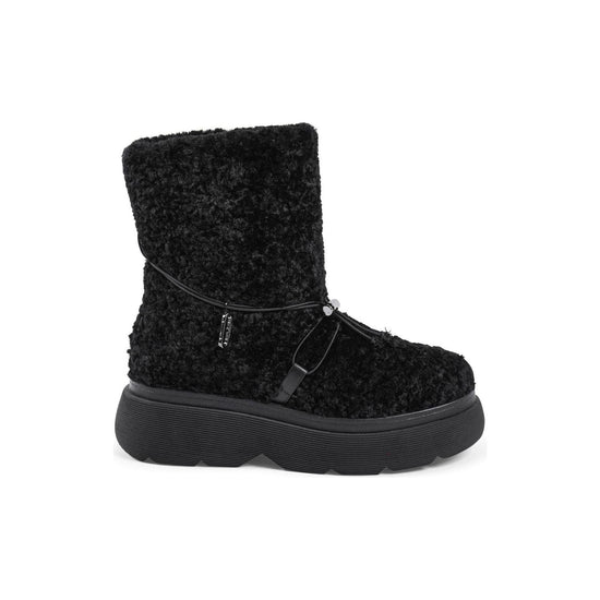 Modern Shearling Ankle Boot with Rubber Soles - 38 EU