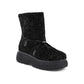 Modern Shearling Ankle Boot with Rubber Soles - 38 EU