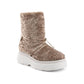 Faux Shearling Short Platform Boot - 41 EU