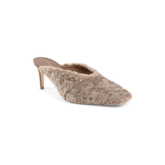 Plush Textured Mules with 5cm Heels - 37 EU