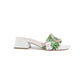 Printed Canvas Flat Mule - 37 EU