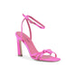 Satin High Heel Sandal - 38 EU