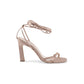 High Heel Sandals with Ankle Laces - 39 EU