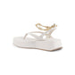 Gold Chain Wedge Sandals - 37 EU