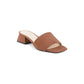 Italian Leather  Sandals with 4cm Heel - 40 EU