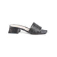 Leather Sandals with 4cm Heel - Made in Italy - 39 EU
