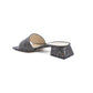 Leather Sandals with 4cm Heel - Made in Italy - 39 EU