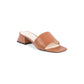 Leather  Sandals with 4cm Heel - 36 EU