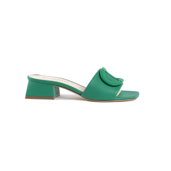 Leather Logo Mule Sandals - 37 EU