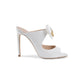 High Heel Mule with Bow Detail - 39.5 EU