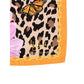 Orange Leopard Silk Scarf - One Size