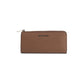 Leather Three Quarter Zip Wallet - One Size