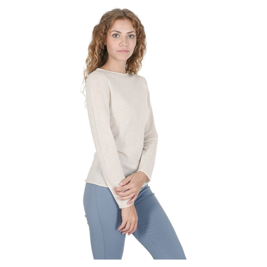 Cashmere Boatneck Sweater for Women - S