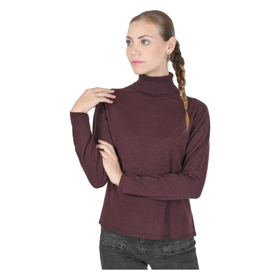 Exquisite Cashmere Turtleneck Sweater for Women - S