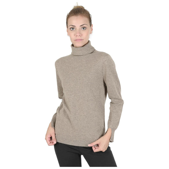 Premium Italian Cashmere Turtleneck Sweater - 38 EU