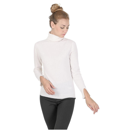 Premium Italian Cashmere Turtleneck Sweater - 38 EU