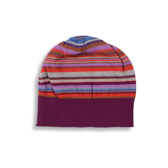 Beanie with Wool and Cotton Blend - One Size