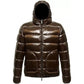 Reversible Centogrammi Down Jacket with Hood and Zip Closure XL Men