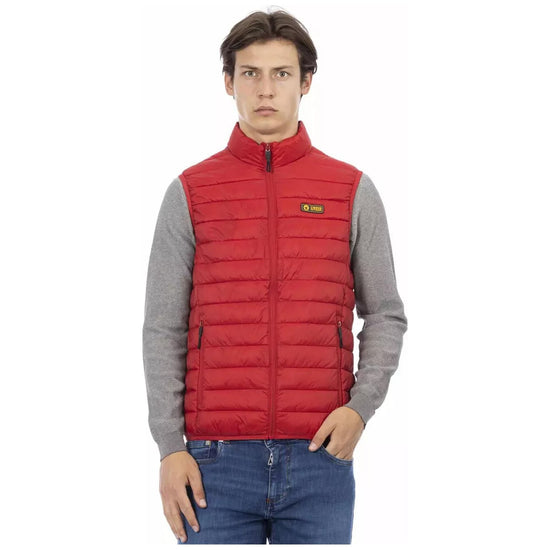 Sleeveless Down Jacket with Pockets and Metal Zip L Men