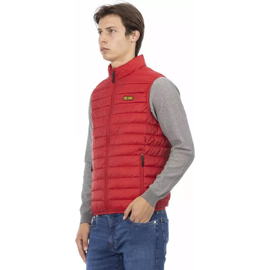 Sleeveless Down Jacket with Pockets and Metal Zip L Men