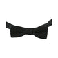 Dolce & Gabbana Gray Patterned Silk Bow Tie One Size Men