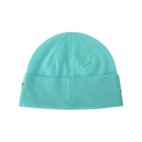 GIVENCHY Beanie Hat with Aquamarine Green Logo One Size Men