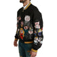 Dolce & Gabbana Bomber Jacket with Multicolor Motive 48 IT Men