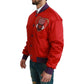 Dolce & Gabbana Bomber Jacket with Multicolor Motive 50 IT Men