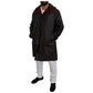 Hooded Parka Coat with Button Closure and Logo Details 48 IT Men