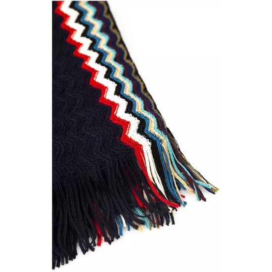 Geometric Fantasy Fringed Scarf One Size Men