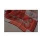 CNC Costume National Grey and Red Checkered Printed Silk Scarf One Size Women