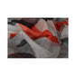 CNC Costume National Grey and Red Checkered Printed Silk Scarf One Size Women